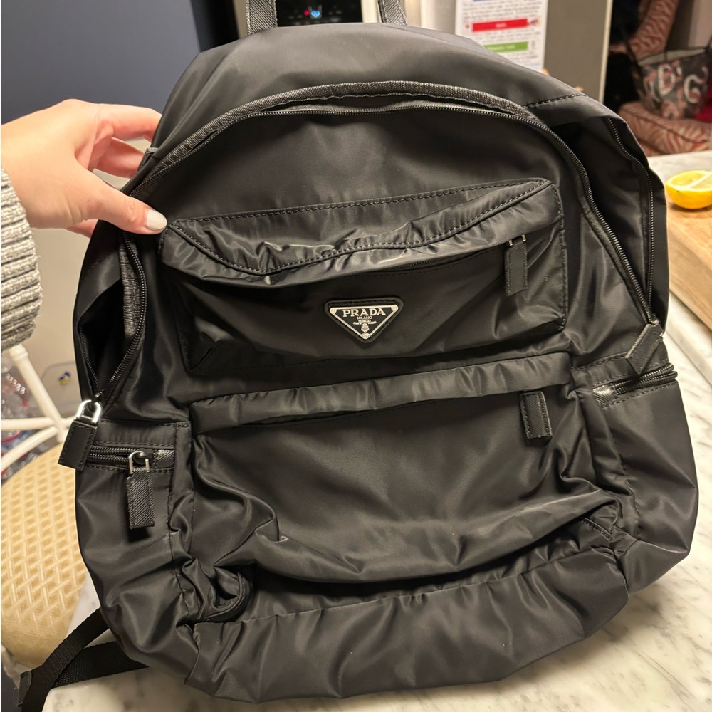 Small prada nylon backpack